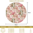 thumbnail image 3 of Pioneer Flower Floral Print Pattern Round Tablecloth 60 X 60 Inch, Wrinkle Resistant Wipeable Table Cloth for Kitchen Dining Picnic Patio Party, 3 of 6