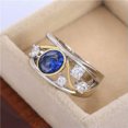 thumbnail image 4 of K-KED Gorgeous Women 925 Silver Cubic Zirconia Ring Wedding Delicate Jewelry Gifts Size 6-10-#2-10, 4 of 6