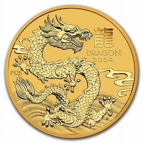 2024 Australia 1 oz Gold Lunar Dragon BU (Series III)