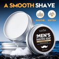 thumbnail image 3 of Men Shaving Cream for Smooth Shave, Gentle Foaming Gel for Sensitive Skin, Hydrating Razor Balm for Irritation Free Grooming, 60g Tube for Daily Routine, 3 of 7