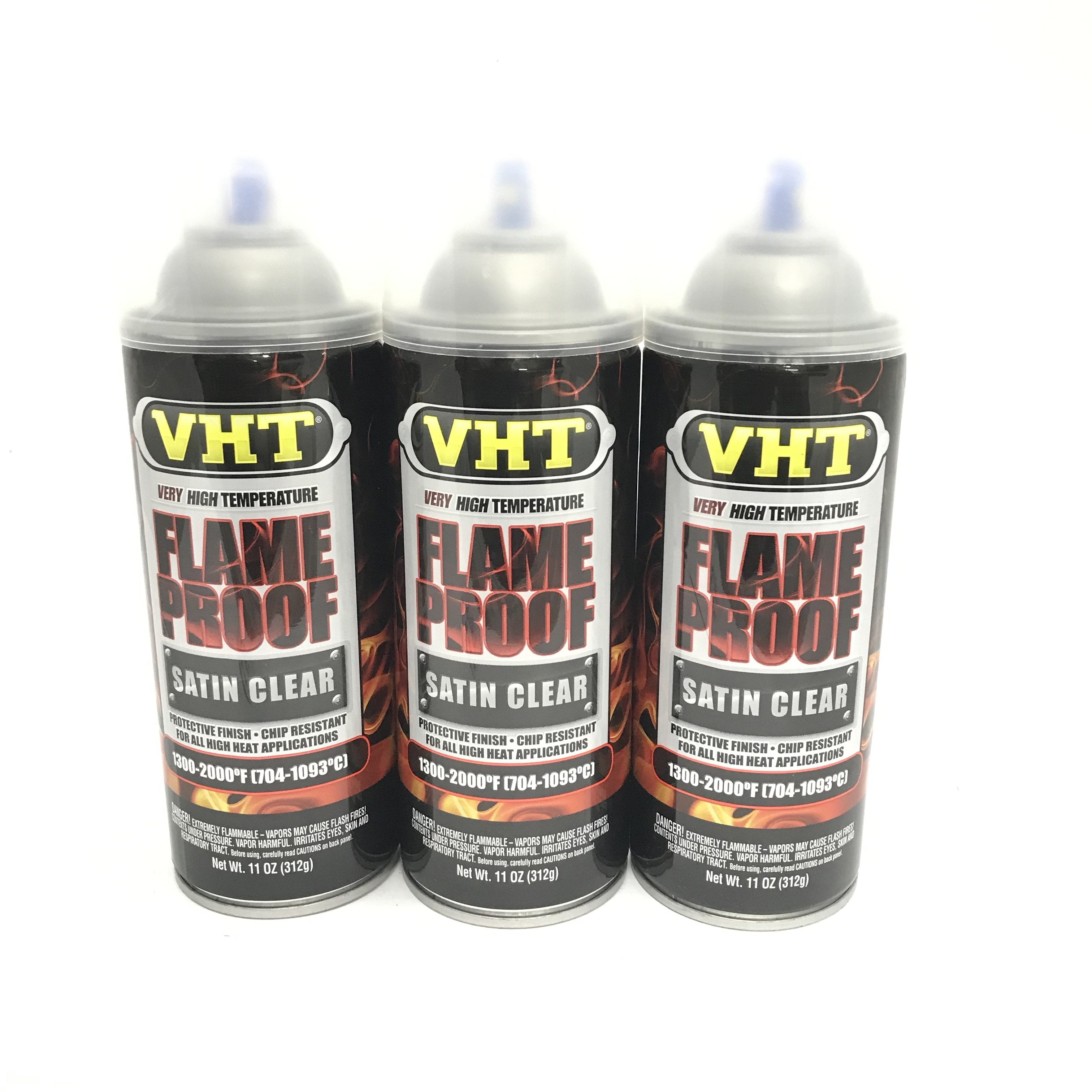 VHT SP1153 PACK SATIN CLEAR High Temperature Flame Proof Header Paint