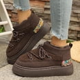 thumbnail image 5 of Bnwani Boots for Women,Winter Boots,Round Toe,Stability,Non-slip,Warm,Coffee,40(US:7.5), 5 of 8