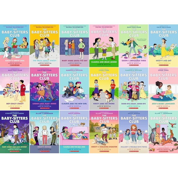 Ann M. Martin's The Baby-Sitters Club Collection Set, Books 1-18 Graphic Novels Set