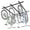for 3 bikes, variant on Bicycle Storage Hooks for 4 bikes Ceiling Mount Storage System