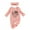 Watermelon red, variant on Im New Here Newborn Outfit Girl Long Sleeve Letter Romper Ribbed Knit Jumpsuit Baby Girl Preemie Coming Home Outfit