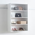 thumbnail image 4 of Klair Living Devi White Wall Mounted Walk in Wood Closet System, 4 of 13