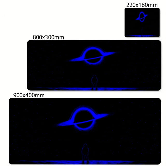 Astronaut Printing Black Pattern Keyboard Mat Rubber Non-slip Mocomepad Pc Gaming Accessories Mocome Pad Office Carpet XL Macomepad