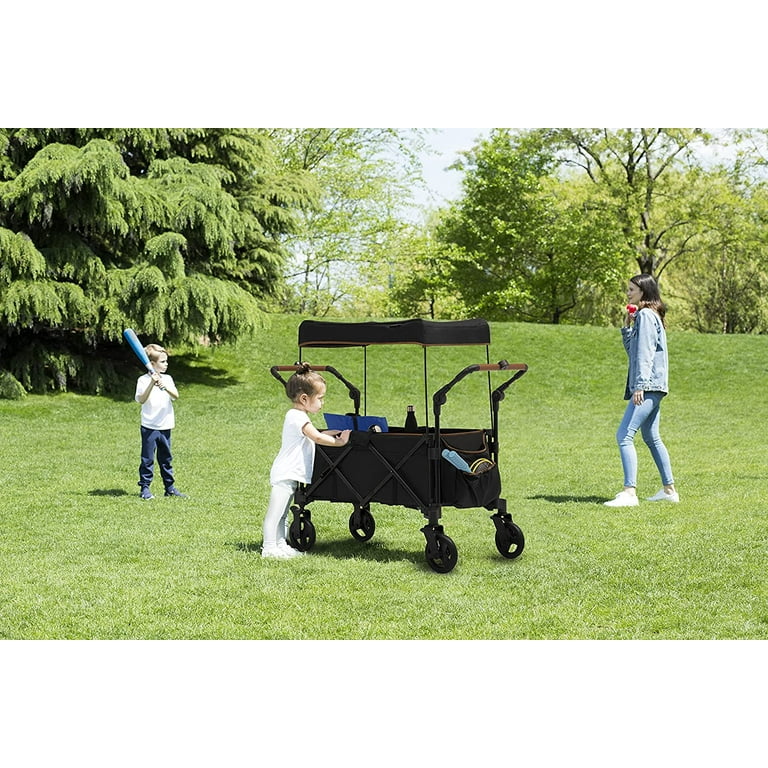 Delta Children Hercules Adventure Stroller Wagon for 2 Kids, All-Terrain,  Big Seater, Toddler Sit, Compact Fold, Black - Walmart.com