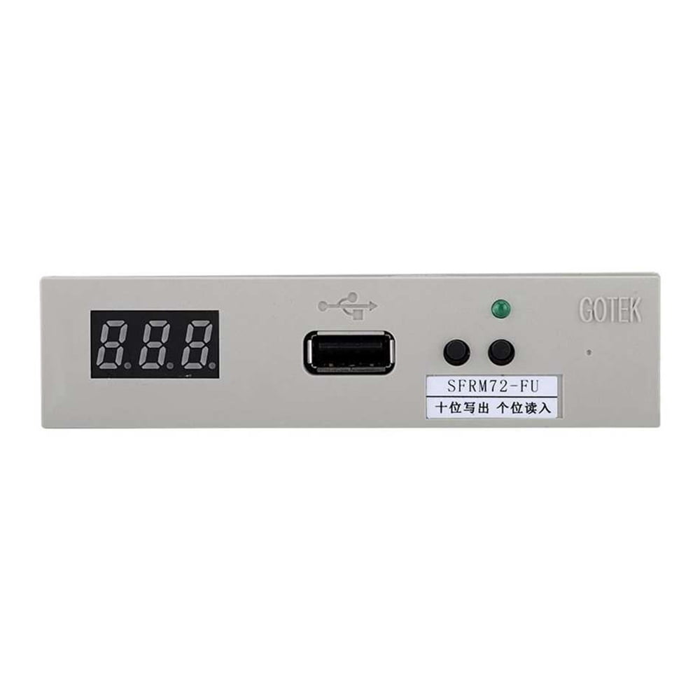 SFRM72- 3.5 Inch 72KB USB Floppy Drive Emulator for Happy Embroidery Machine Industrial,1 * USB Emulator,Grey white