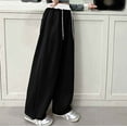 thumbnail image 5 of Clothes for Teen Girls Solid Color Sweatpants Girls Casual Pants Spring Arrival Stylish Loose Straight Leg Sweatpants For Kids Comfortable Elastic Waist Daily Wear Outfit, 5 of 7