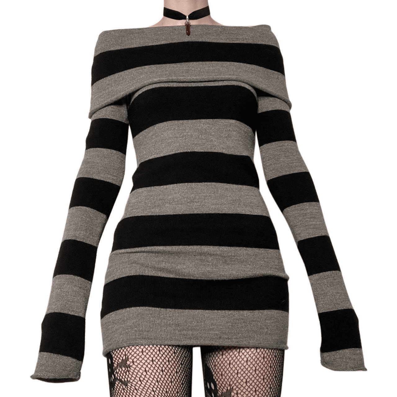 Black short sweater dress hot sale