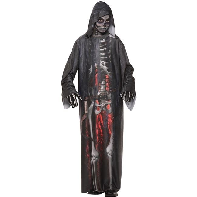 Childs Boy's Grim Reaper Hooded Horror Death Robe Costume Large 12-14 