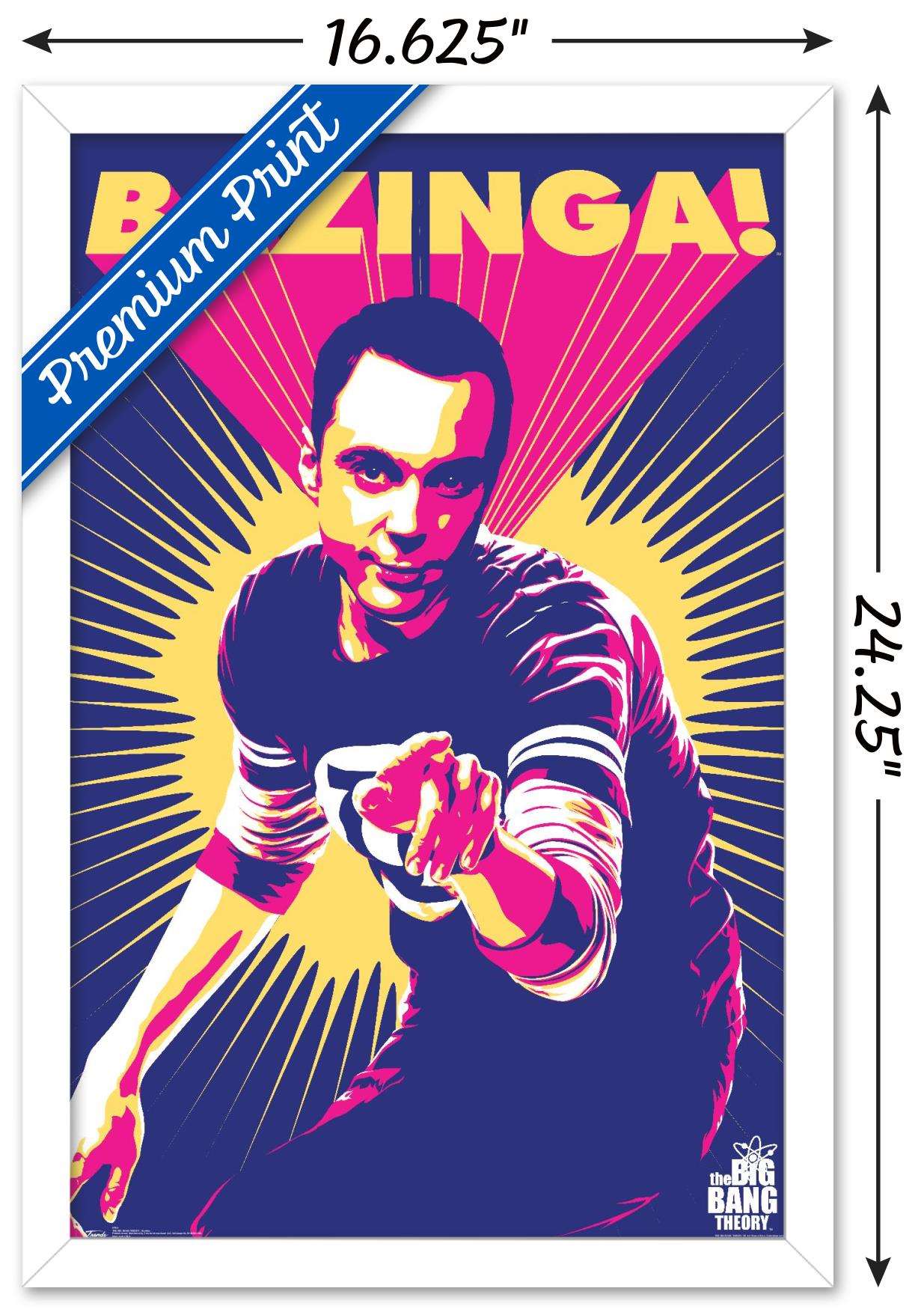 The Big Bang Theory - Sheldon Wall Poster, 14.725" x 22.375", Framed
