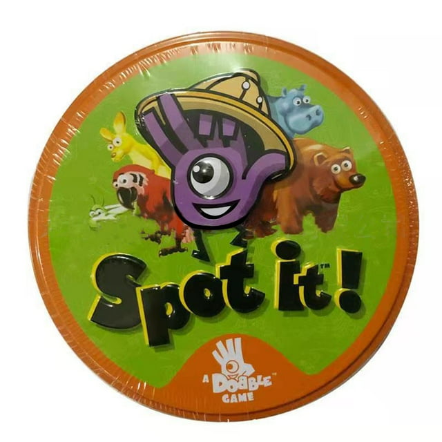 Gprince Spot It Playing Card Game With Metal Box Clear Printing Enjoy It For Family For Kids 6 Years Old+