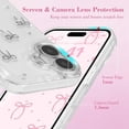 thumbnail image 2 of HETICA Bling Glitter 3D Bow Clear Soft Sparkly Protective TPU Case for iPhone 16 Plus 6.7" (2024), 2 of 7
