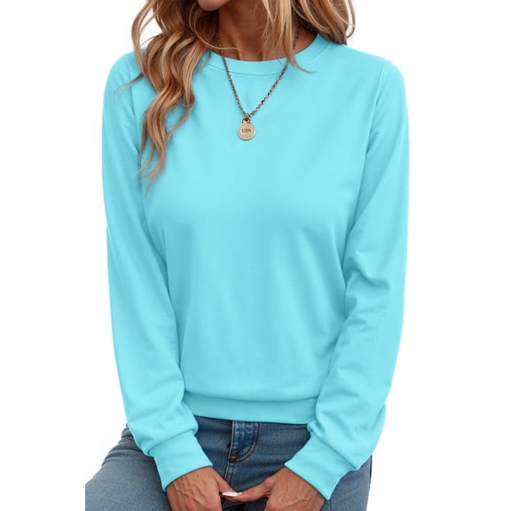 Fantaslook Fall Sweatshirts for Women Crewneck Long Sleeve Shirts Casual Tunic Tops Lightweight Pullover Sweatshirts