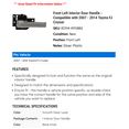 thumbnail image 2 of Front Left Interior Door Handle - Compatible with 2007 - 2014 Toyota FJ Cruiser 2008 2009 2010 2011 2012 2013, 2 of 2