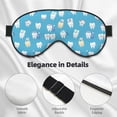 thumbnail image 4 of Naloa Cute Healthy Teeth Print Sleep Mask for Sleeper, Light Blocking Sleeping Eye Mask for Women Men, Eye Shade with Adjustable Strap for Travel, Nap,Meditation, 4 of 7