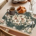 thumbnail image 3 of Placemat Set of 6 Rustic Floral Placemats for Dining Table Vintage Traditional Accent Washable Table Mats for Kitchen and Party Decor Indoor & Outdoor Use, 3 of 8