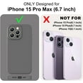 thumbnail image 2 of Compatible with iPhone 15 Pro Max Case, Silicone Upgraded [Camera Protection] [Soft Microfiber Lining] Full Covered Slim Gel Rubber Case iPhone 15 ProMax 6.7 inch - Dark Grey, 2 of 12