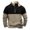 B-Beige, variant on Wyobmus Sweatshirts for Men Fall Winter Casual Stand Collar Colorblocked Print Quarter Zip Long Sleeve Pocket Pullover Sweatshirt A-Beige