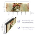 thumbnail image 3 of PhooArto Key Holder for Wall Decorative with 5 Key Hooks, Funny Donkey Flower Holders Wall Mount Organizer with Mail Key Rack, Self Adhesive, 3 of 7