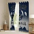 thumbnail image 3 of jejeloiu Dallas Curtains Pack of 2 (42x84 Each),Rugby Sports Curtains Blackout,Boys Ball Games City Bedroom Curtains,Breathable Room Decorative, 3 of 6