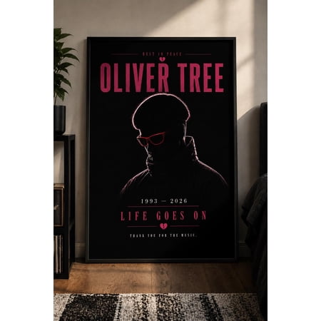 POSTIZ Memorial Poster Life Goes On Wall Art Tribute Print Music Poster Gift for Fans Rolled Poster Print Canvas Unframed Paper Poster 24x36in