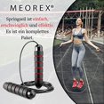 thumbnail image 4 of Cuerda para saltar roja para adultos, fitness, gimnasio, boxeo, salto rápido para hombres, mujeres y niños JM, 4 of 5