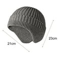 thumbnail image 5 of Lined Men Beanie Slouchy Knit Skull Cap Warm Stocking Hats Guys Women Striped Winter Beanie Hat, 5 of 8