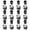 🔥 Black-B_New, variant on YYV Halloween Cake Topper Decoration Set of Spooky Skull Pumpkin Ghost for Birthday Party Cupcake Decor Supplies