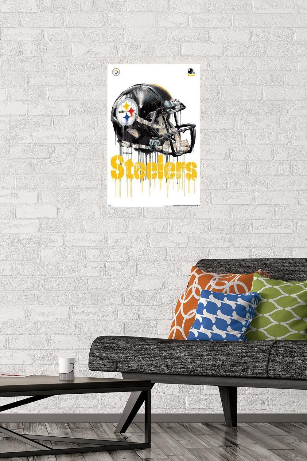 NFL Pittsburgh Steelers - Drip Helmet 20 Wall Poster