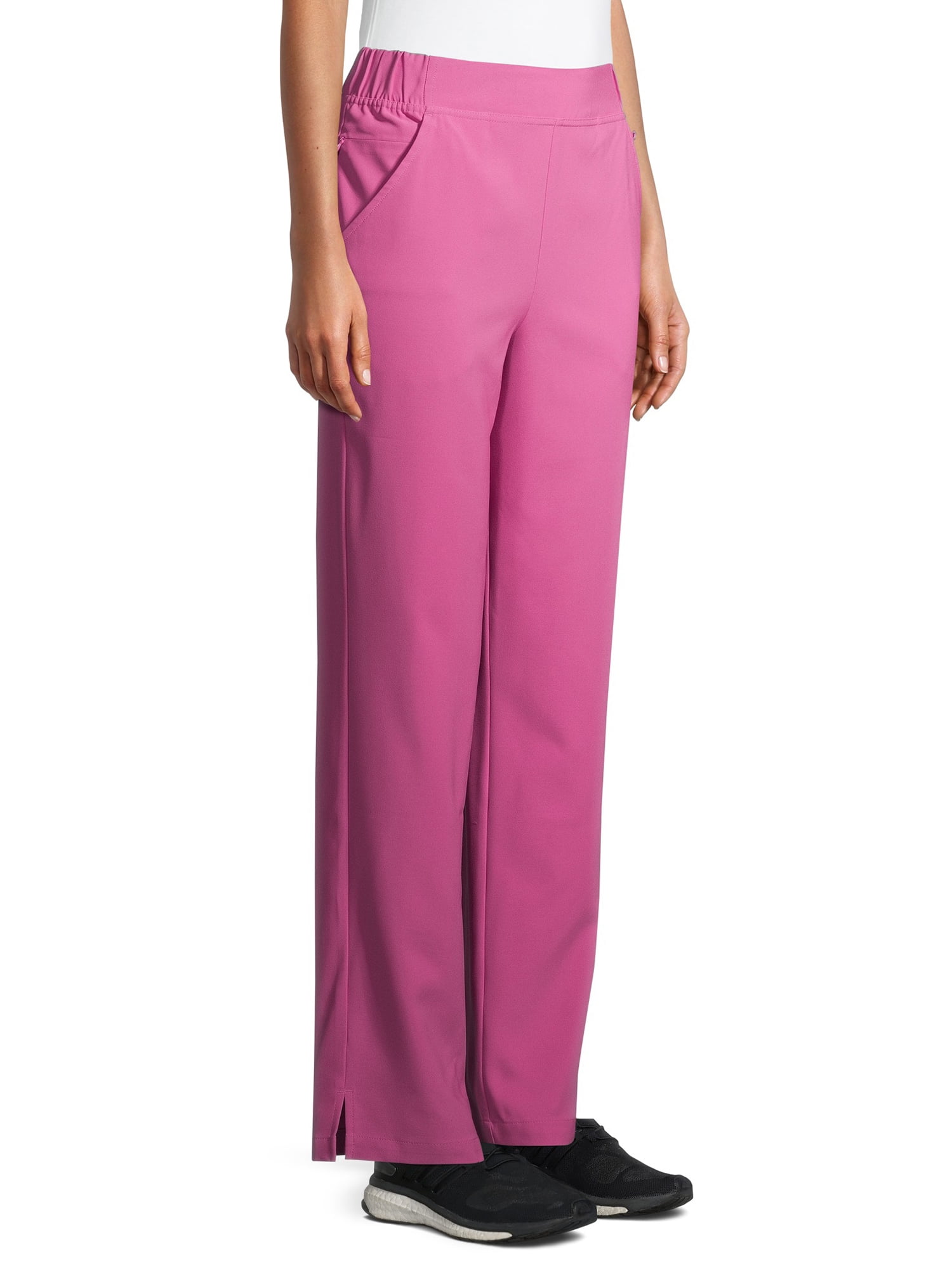 ClimateRight by Cuddl Duds Modern Fit Straight-Leg Flat Front Scrub Pant (Women's Petite), 1 Count, 1 Pack