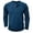 Dark Blue, variant on Krdevn Men's Classic Solid Color Long Sleeve Casual Loose T Shirt Top,M