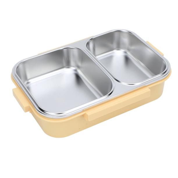 Fiambrera De Acero Inoxidable, Contenedor De Almuerzo De 2 Compartimentos, Portátil, 1,2 L, A Prueba De Fugas, Ideal Para Adultos, Oficina, Camping, Picnic, Viajes