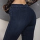 thumbnail image 3 of Jeans Mujer Super Skinny Corto Tiro Alto Azul Oscuro, 3 of 7