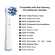 thumbnail image 3 of Juego de 12 cabezales de repuesto para cepillo de dientes eléctrico Oral B Braun, compatibles con cabezales de cuidado de encías sensibles., 3 of 9
