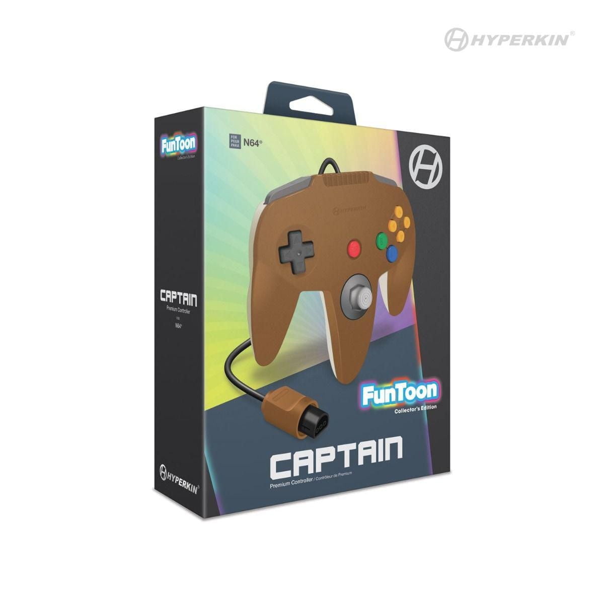 Hyperkin Captain Premium Controller Funtoon Collectors Edition pour N64® (Hero Brown)