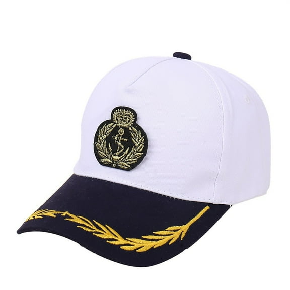 Classical Embroidery Straw Baseball Caps with Sun Protections and Breathable Cotton Marine Hat for Women Men Everyday Use