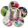 thumbnail image 4 of Vestido para perro, falda de lujo para cachorro, ropa para perro, vestidos de princesa, vestido de fiesta de boda, falda tutú, vestido con lazo de labios rojos para niña perrita JM, 4 of 5