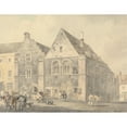 thumbnail image 2 of Michael Angelo Rooker 14x12 Black Ornate Wood Framed Double Matted Museum Art Print Titled: The Market Square, Bury St. Edmunds, 2 of 5