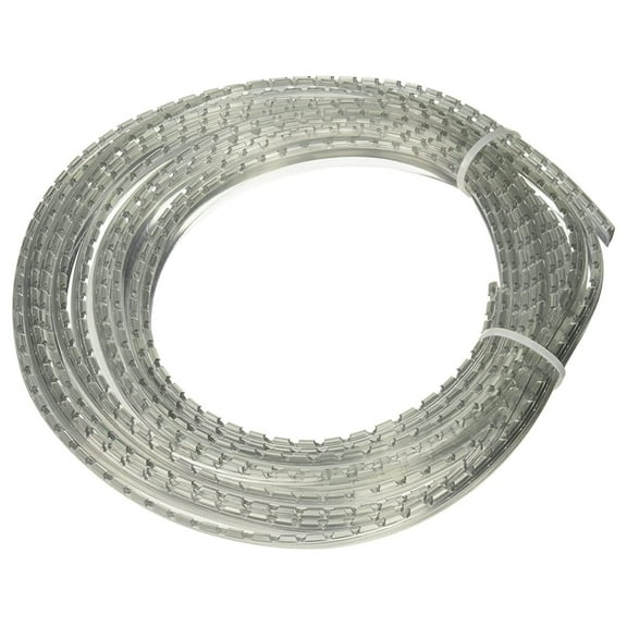 Sommerfeld's Clear Rubber Glass Retainer for glass cabinet Rail & Stile doors 25 ft long