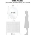 thumbnail image 3 of 20 x 28 Inch Frameless Oval Bathroom Mirror for Vanity, Beveled Edge White Wall Mirror with Pure Silver Backing, Beautiful and Simple Looking, 3 of 7