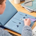 thumbnail image 4 of Clearance! In Case I Go Missing Document Organizer Bound Expanding File Folder Document Organizer Dyed Cloth Bound Expanding File for School Or Work Office&Craft&Stationery,A, 4 of 9