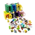 thumbnail image 1 of Juego de minifiguras de animales, 20 piezas, de juguete flexible impreso en 3D, 1 of 7