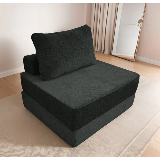 Sofá Cama Individual Plegable + Cojín Espacio Optimizado Oxford