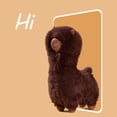 thumbnail image 5 of 10.2in Cute Realistic Alpaca Plush Toy, Soft Llama Stuffed Animal Figure, Simulation Animal Doll, Decorative Home Ornament, Creative Gift for Animal Lovers, 5 of 7