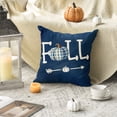 thumbnail image 6 of Sm:)e Pumpkin Fall Pillow Covers 18x18 Inch Set of 4, Cushion Covers for Sofa Seasonal Home Decor, 6 of 8
