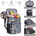 thumbnail image 5 of Travel Cooler Bag - Pioneer Flower Floral Print Pattern Camping Beer Cooler Backpack with Bottle Opener- Waterproof Insulated Picnic Backpacks - Cooler Bag for Beach, 5 of 6