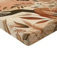 thumbnail image 2 of Ambesonne Boho Fitted Sheet, Peachy Hues Nature Lady Botany, Full Size, Slate Blue and Pale Rust, 2 of 3